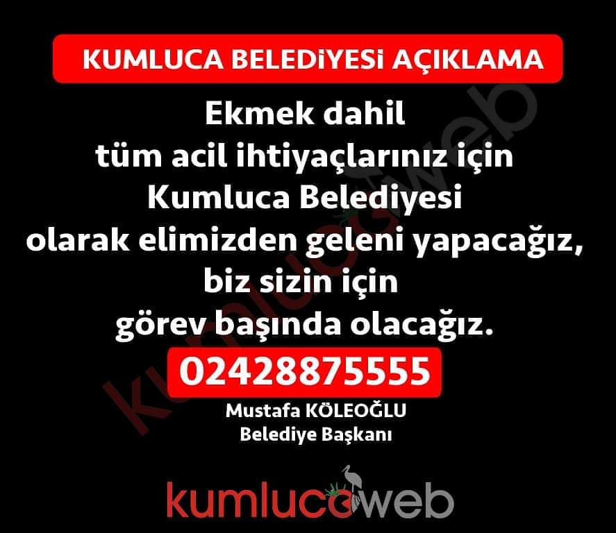 #Kumluca Belediye Başkanı @mustafakoleoglu sosyal medya hesabından yaptığı payla…
