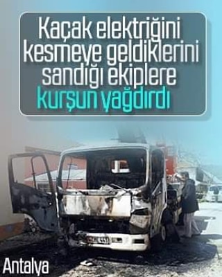 #Kaş ‘da, elektrik dağıtım şirketi görevlileri bir aboneye elektrik bağlantısı y…