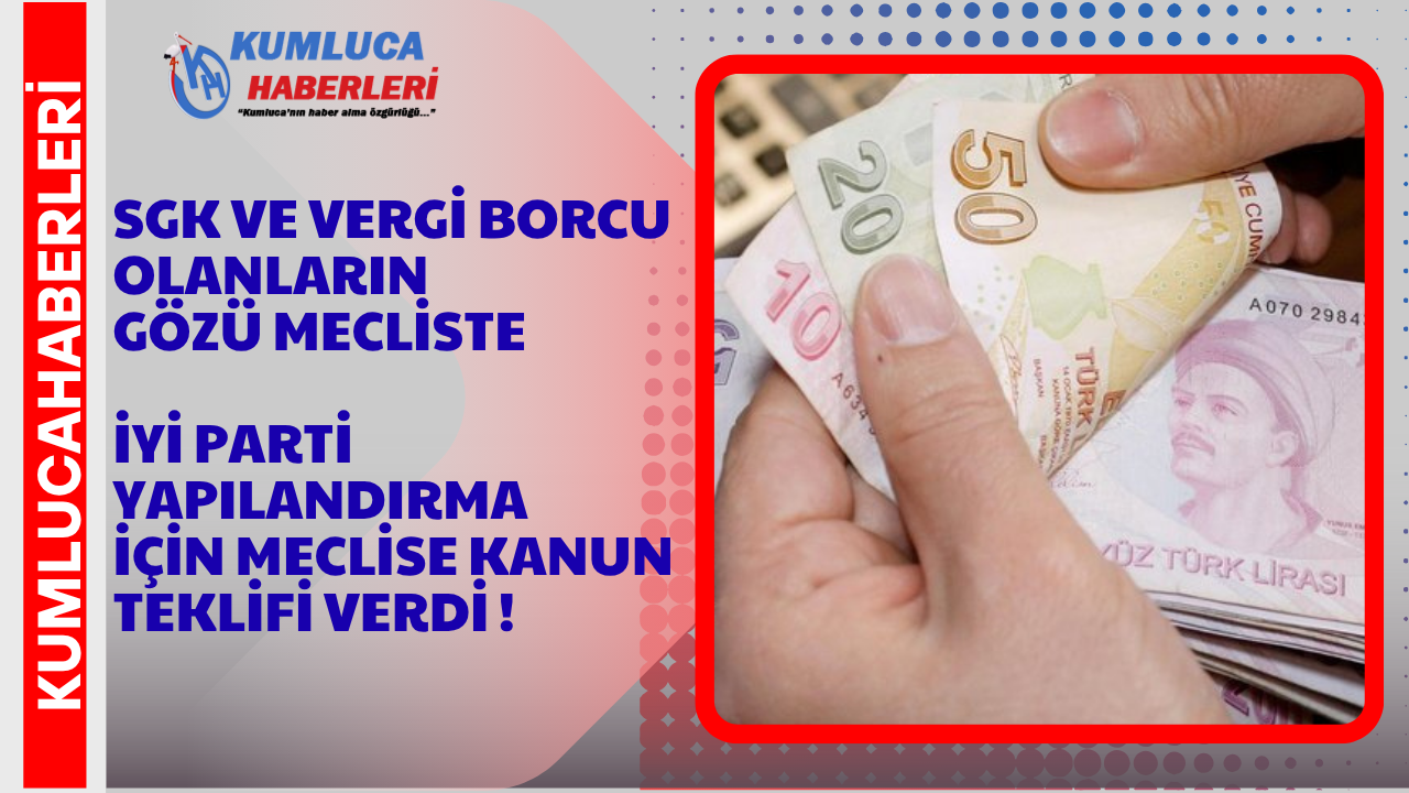Vergi Borçlarına 36 Ay Taksit Tasarı Mecliste 2025